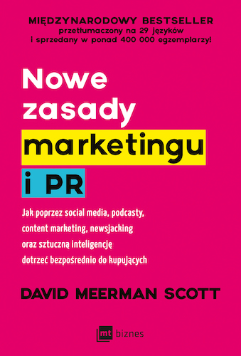 Nowe zasady marketingu i PR, okładka książki