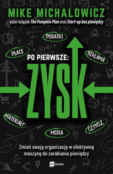 Po pierwsze zysk, okładka książki