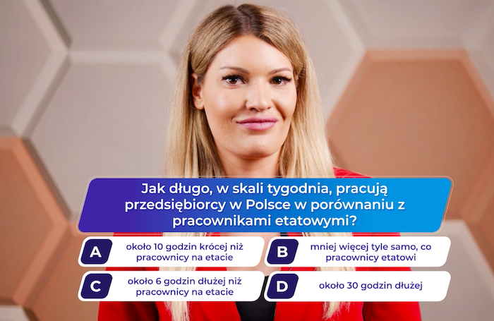 Jak długo pracują przedsiębiorcy? Quiz