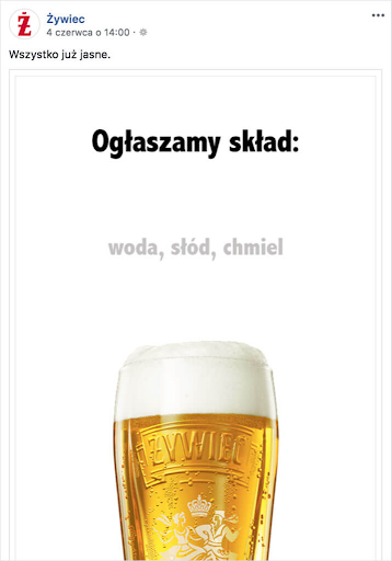 Przykład real time marketing Żywiec