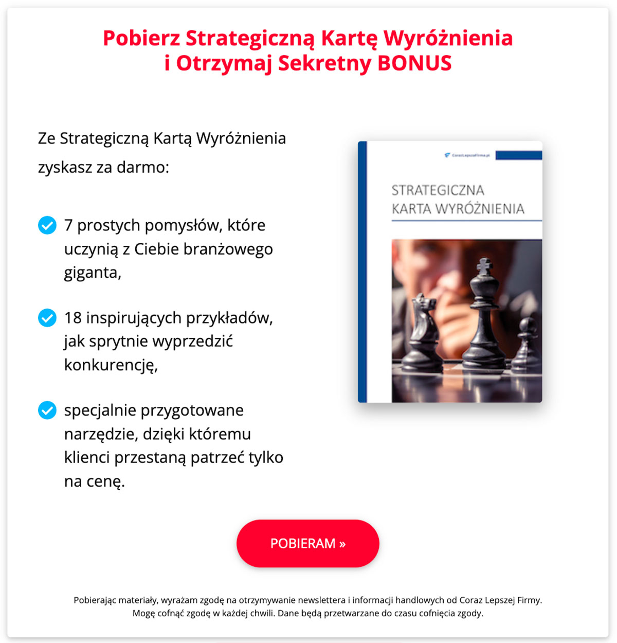 Lead magnet - szablon do pobrania Szablon - lead magnet